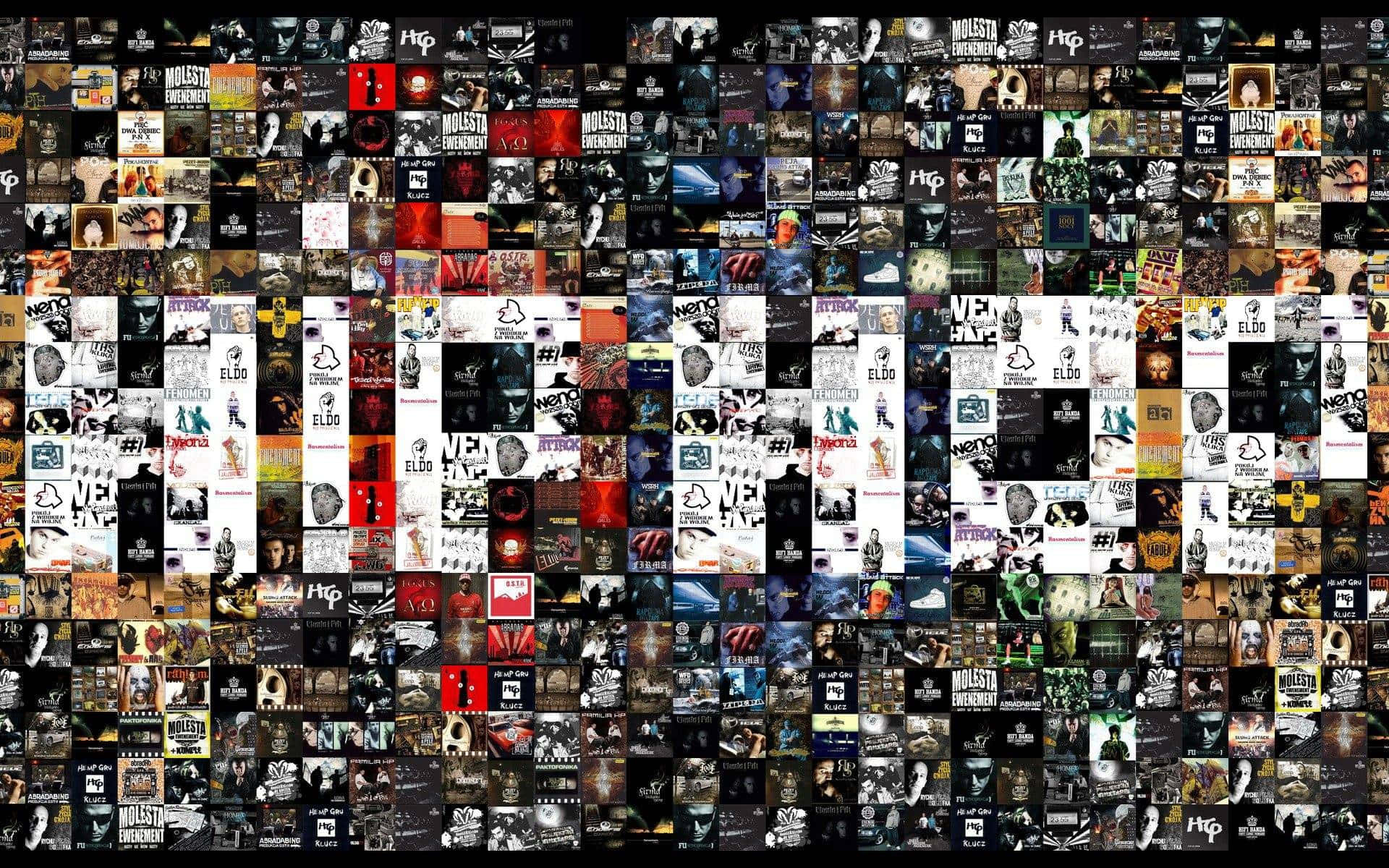 A Collage Of Many Different Pictures Of The Word Hip Hop