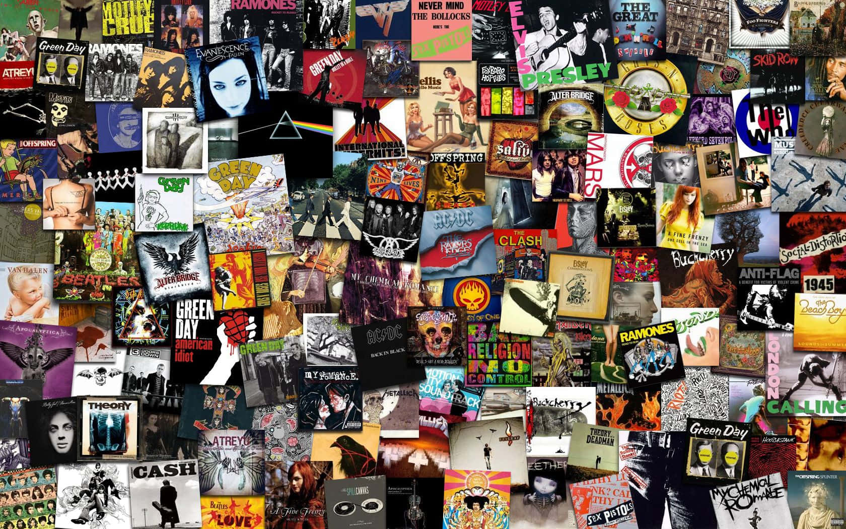 "Show Your Appreciation for Music with an Album Cover Desktop" Wallpaper