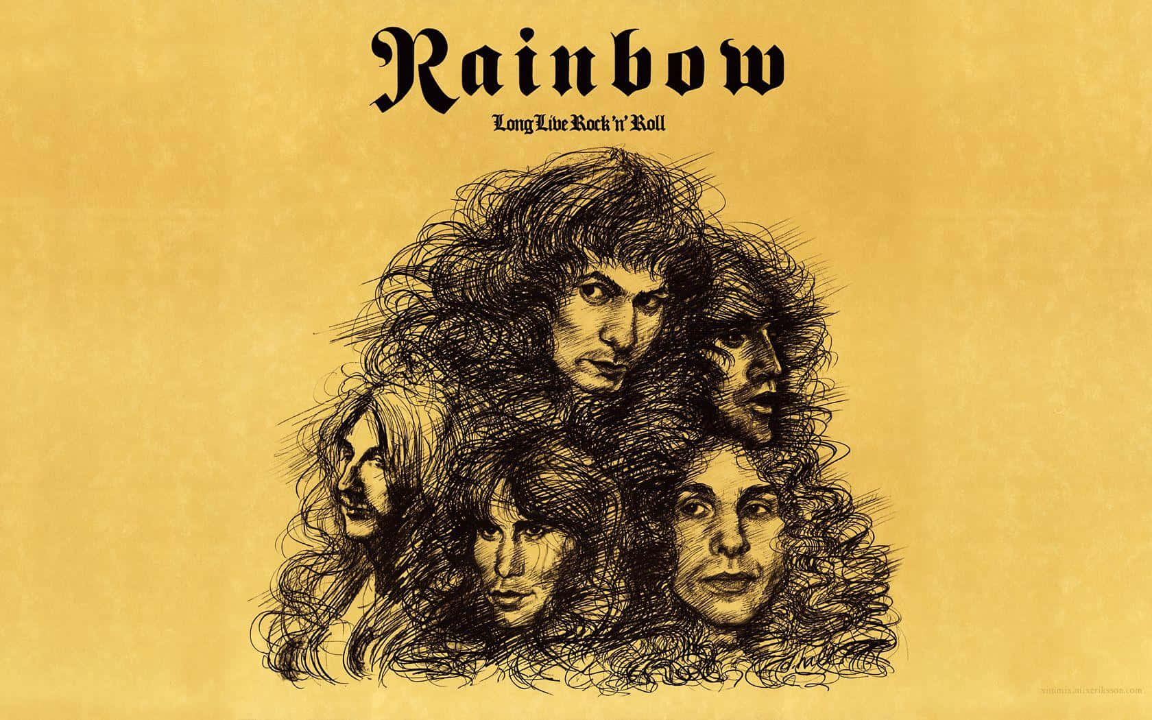 Rainbow - A Poster With The Band's Name On It