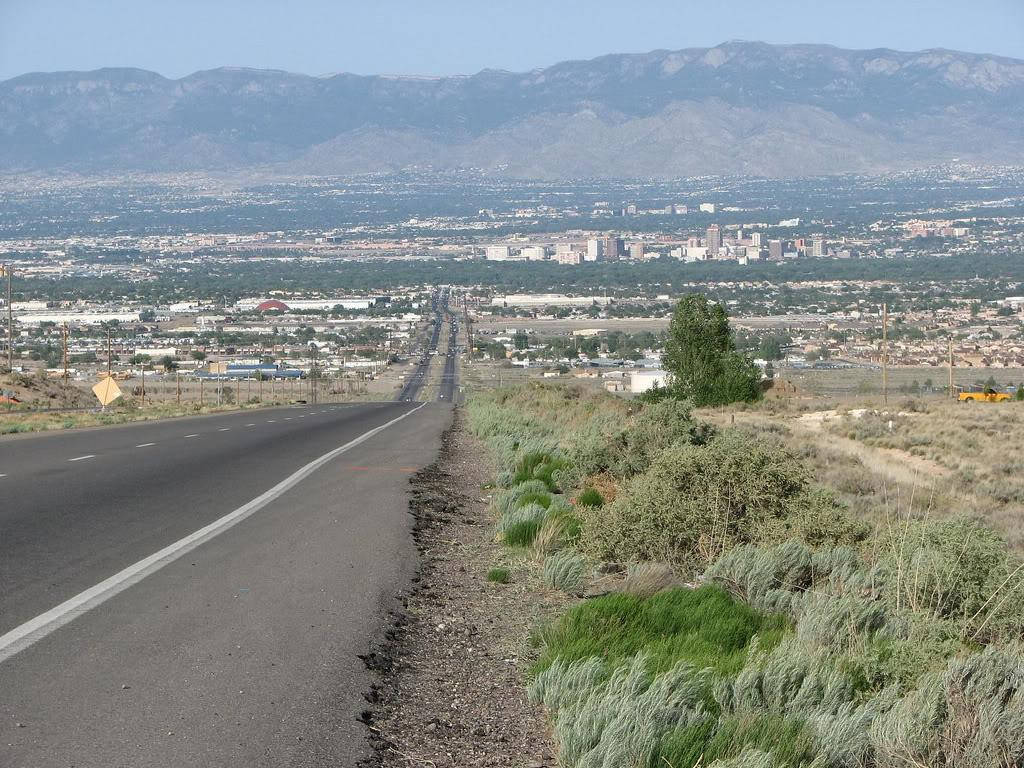 Albuquerquecarretera Vacía Fondo de pantalla