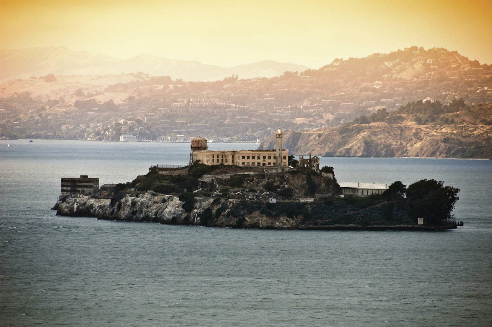 Alcatraz Island Golden Wallpaper