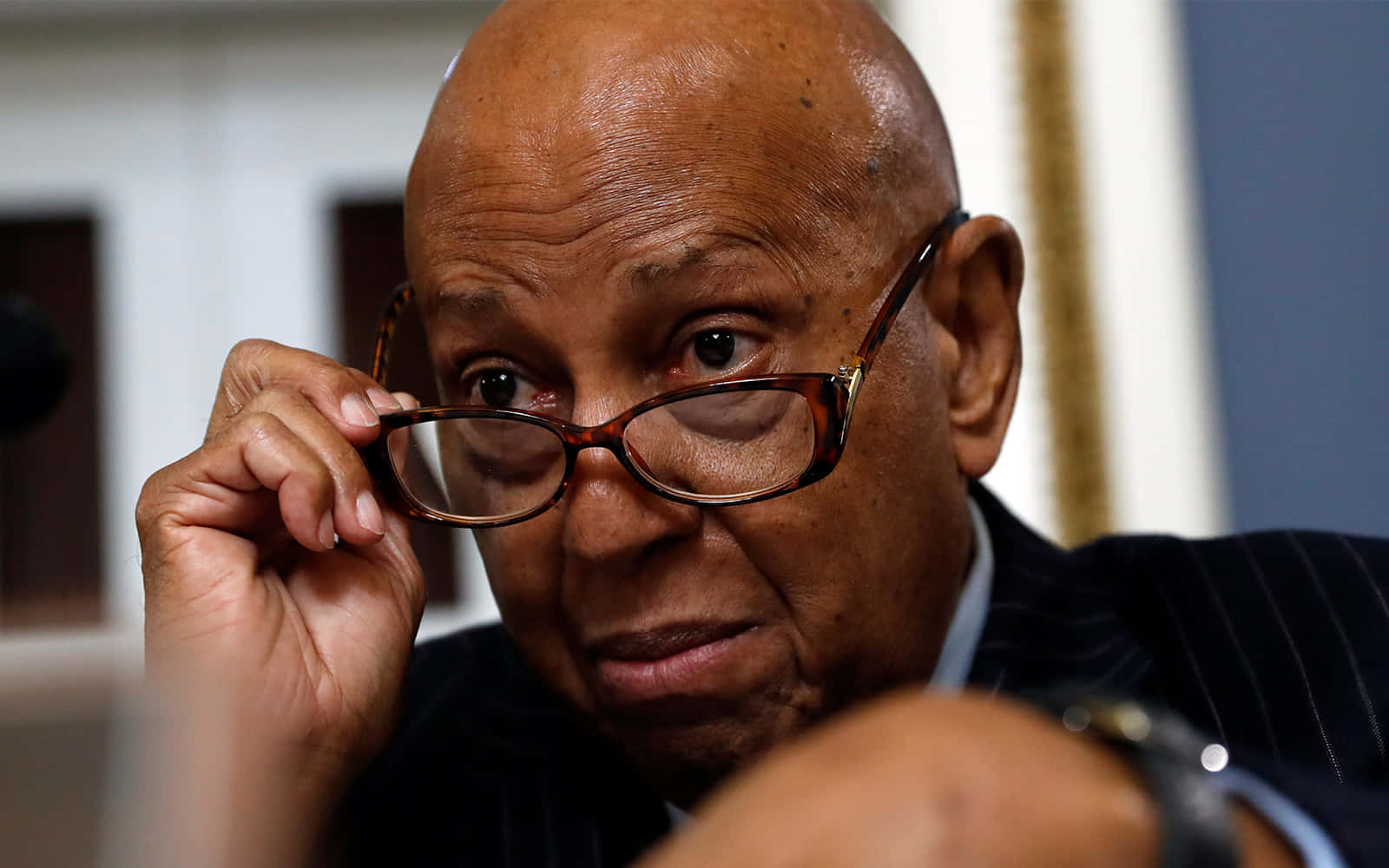 Alcee Hastings About To Remove Glasses Wallpaper