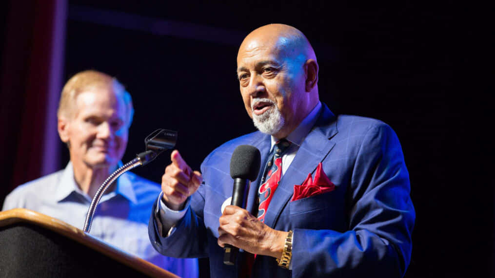 Alcee Hastings Giving A Talk Wallpaper