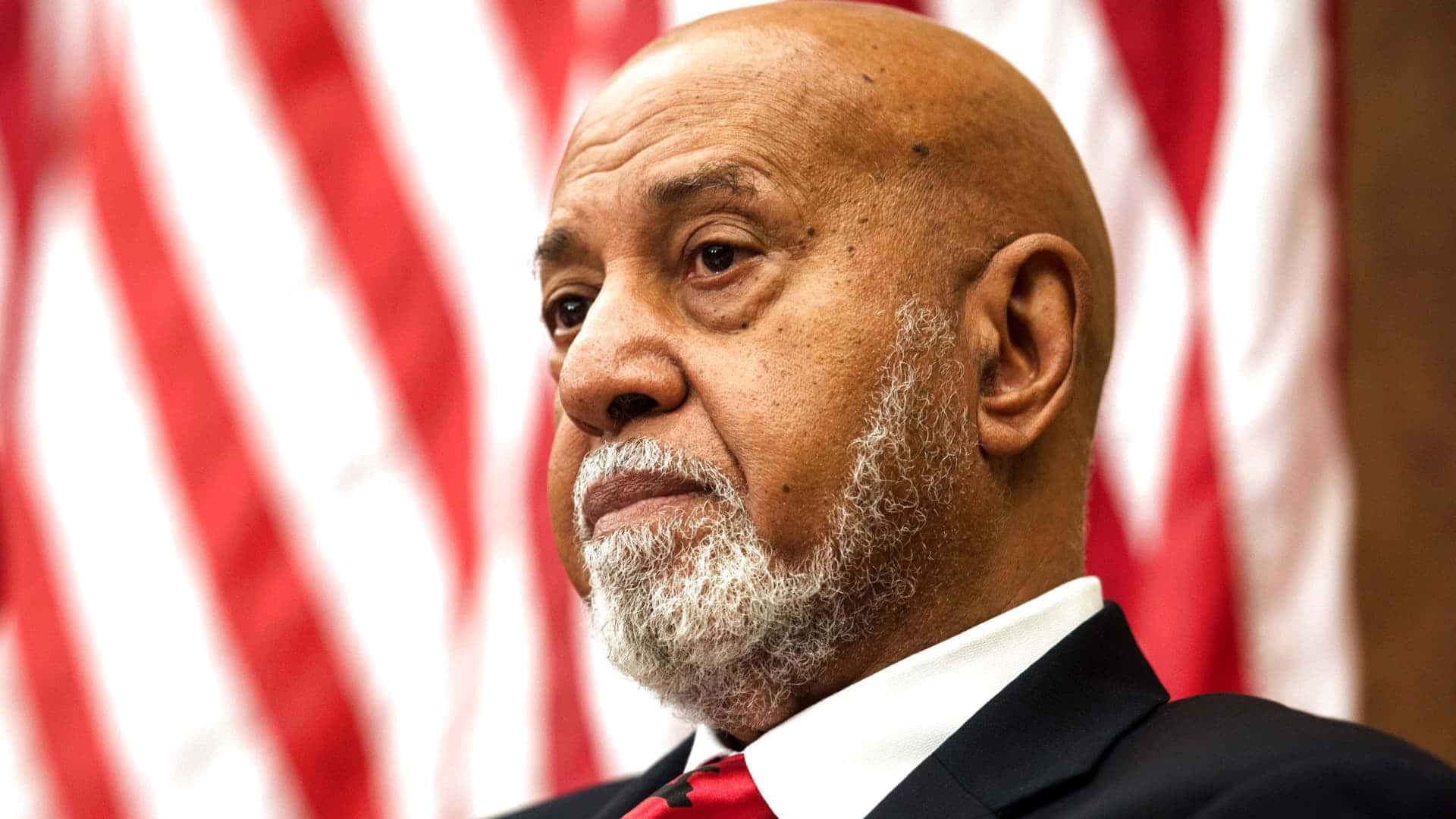 Alcee Hastings Solemn Expression Wallpaper