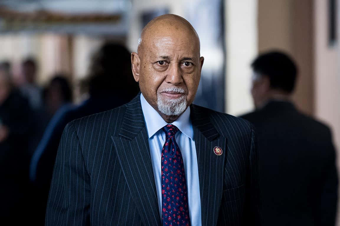 Alcee Hastings with a Somber Expression Wallpaper
