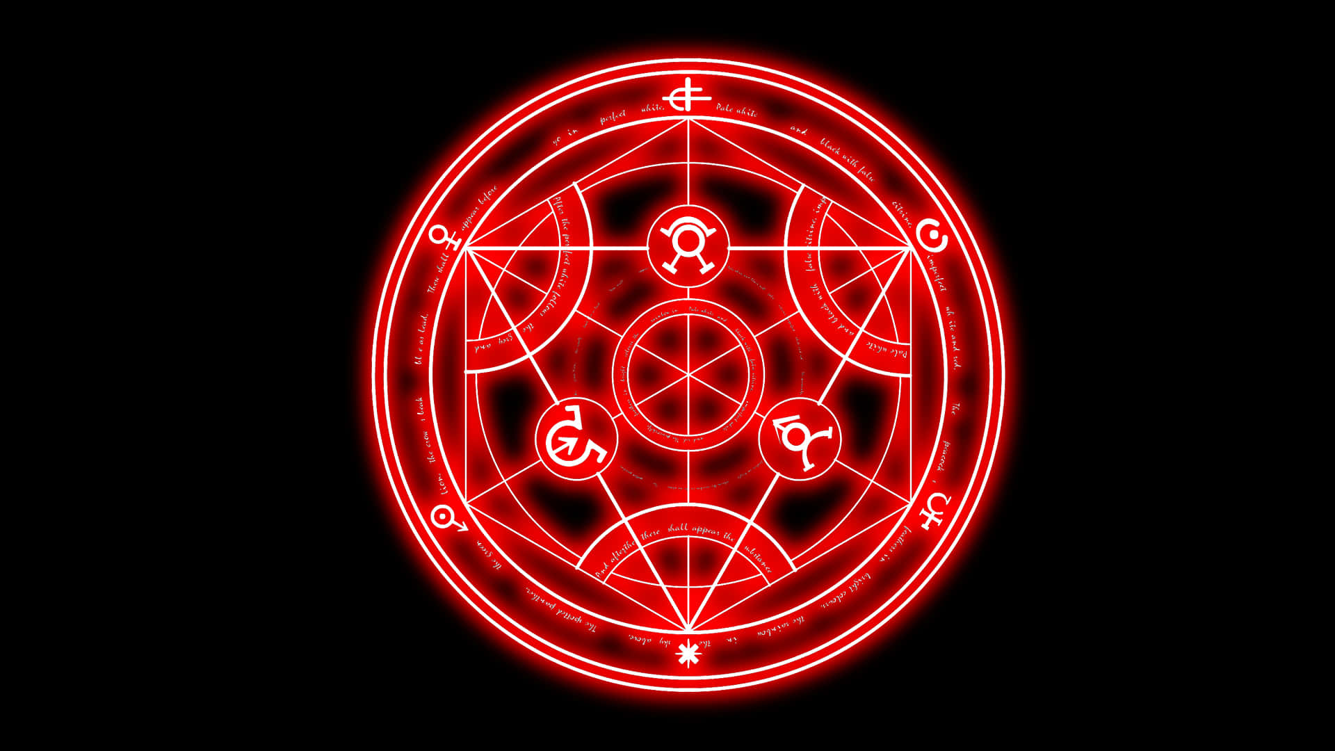 Alchemy Transmutation Illustration in the Mystical Laboratory Wallpaper