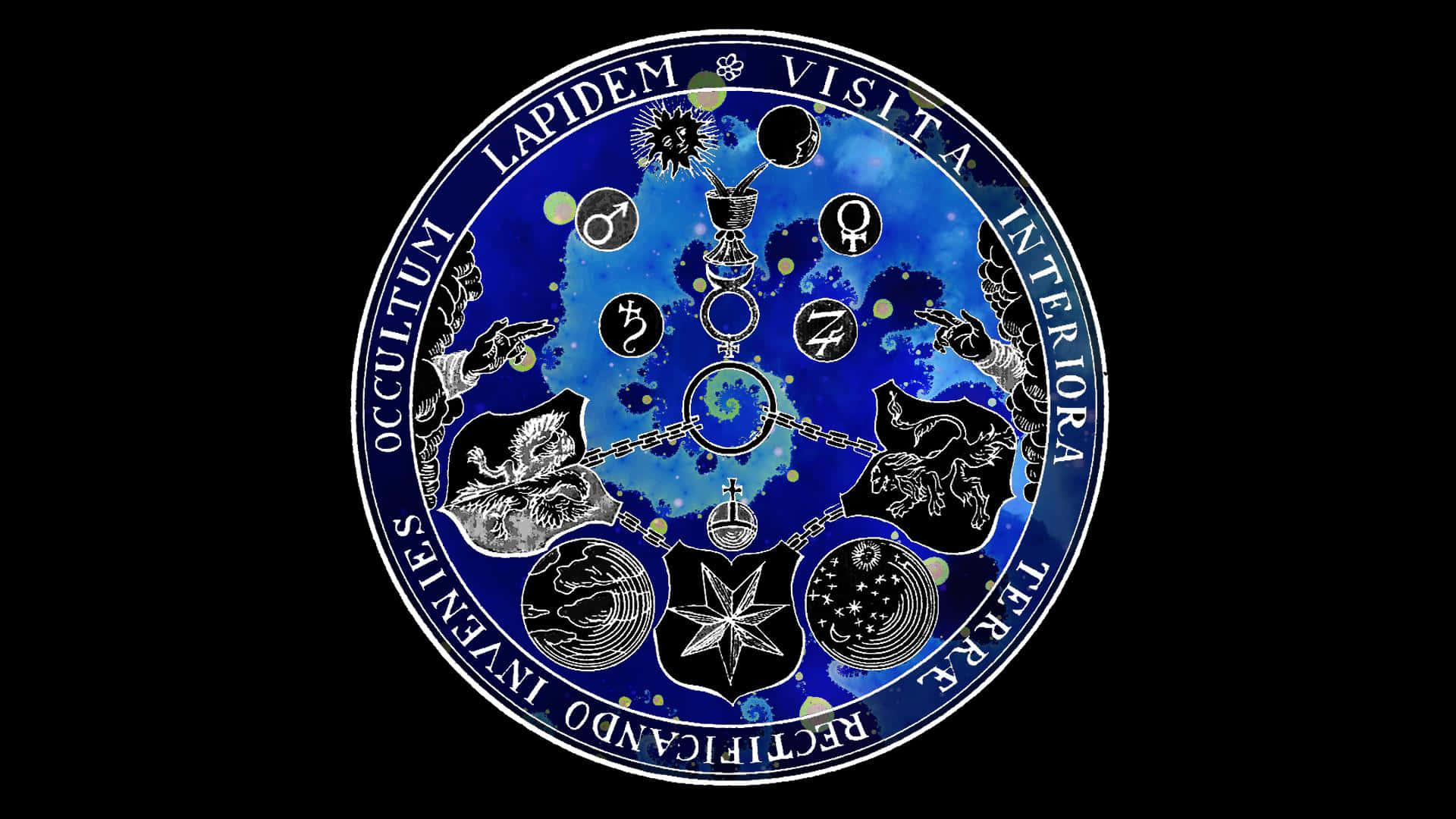 Mystical Symbols of Alchemy Wallpaper