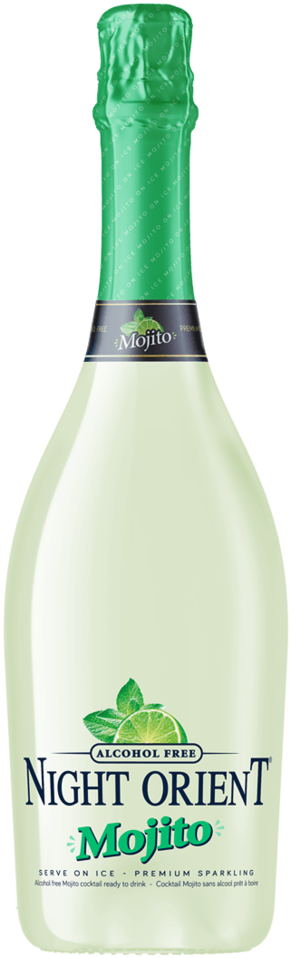 Alcohol Free Night Orient Mojito Bottle PNG