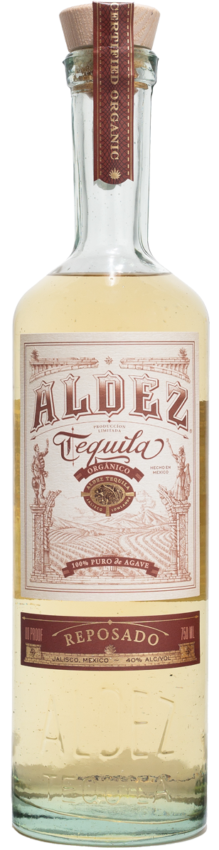 Aldez Reposado Tequila Bottle PNG