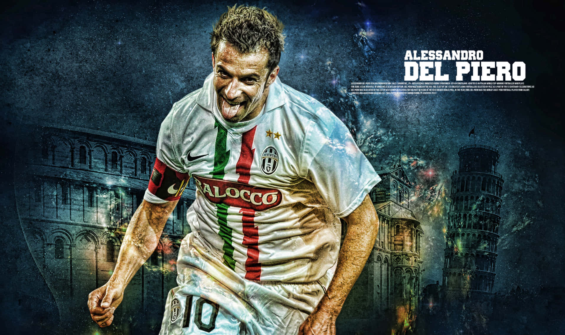 Alessandro Del Piero In Action During A Football Match Wallpaper