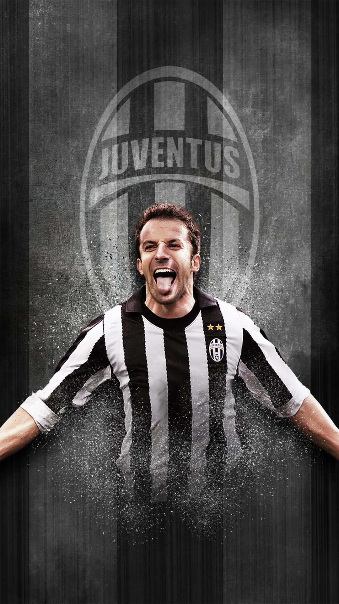 Artegráfico De Alessandro Del Piero En Juventus. Fondo de pantalla