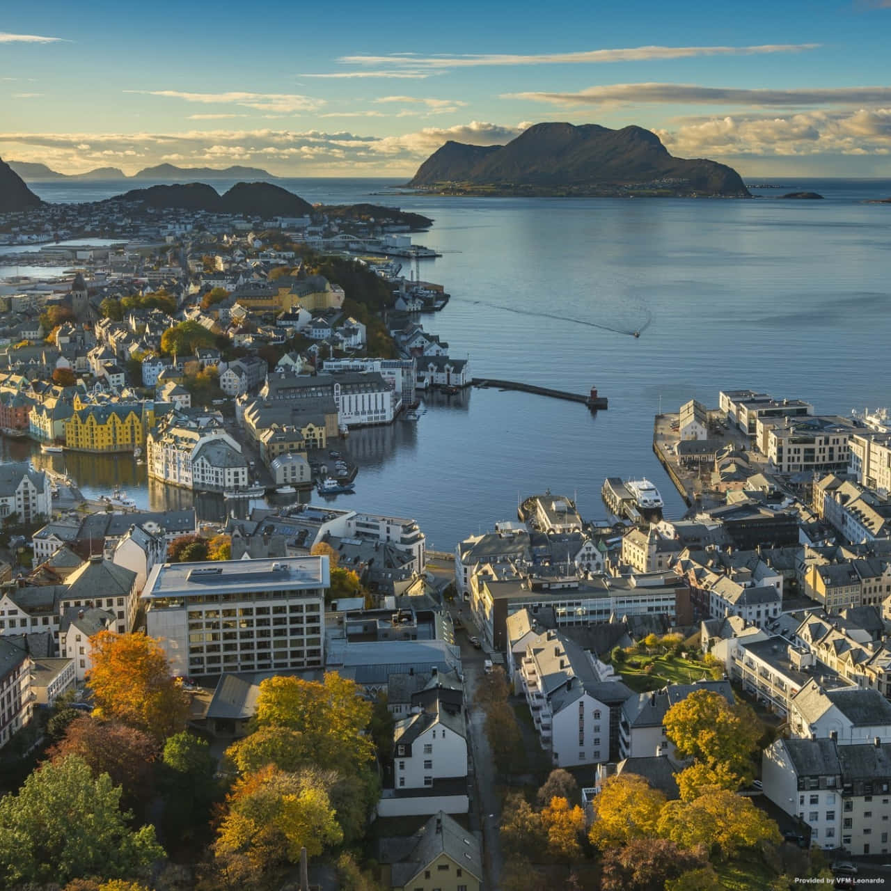 Alesund Aerial View Norway Wallpaper