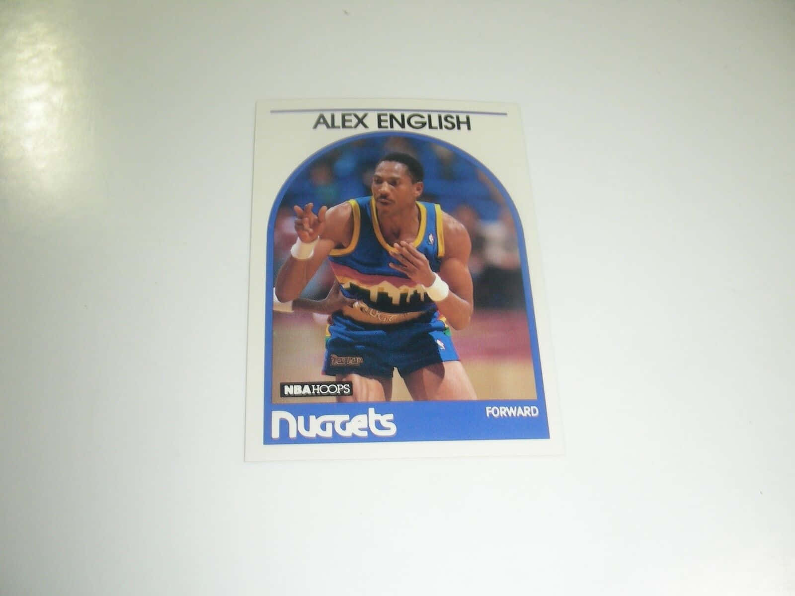 Alex English 1989 NBA Hoops Basketball Card Wallpaper