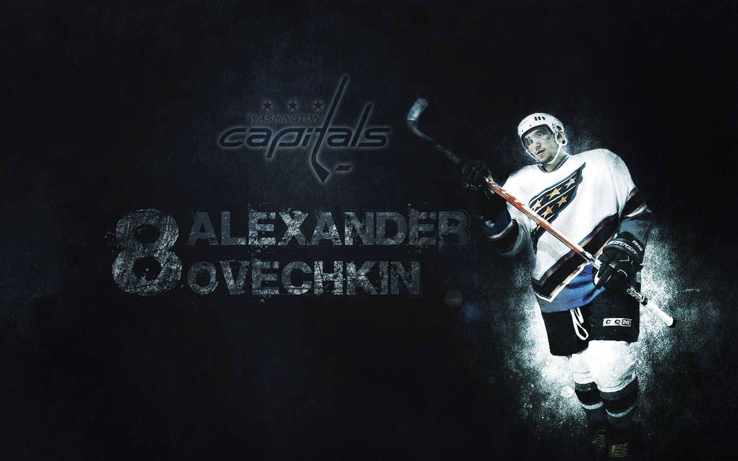 Alex Ovechkin Washington Capitals Dark Fan Art Background
