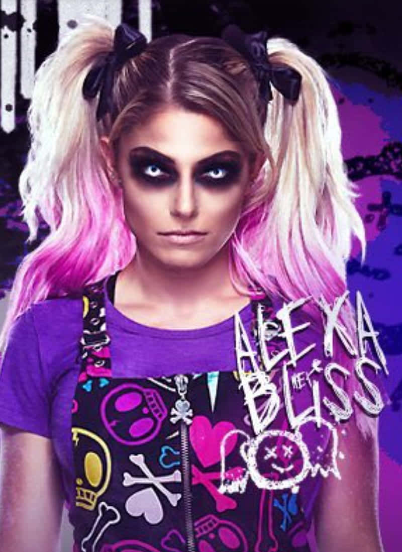 WWE-superstjerne Alexa Bliss' visuelle overfladebillede. Wallpaper