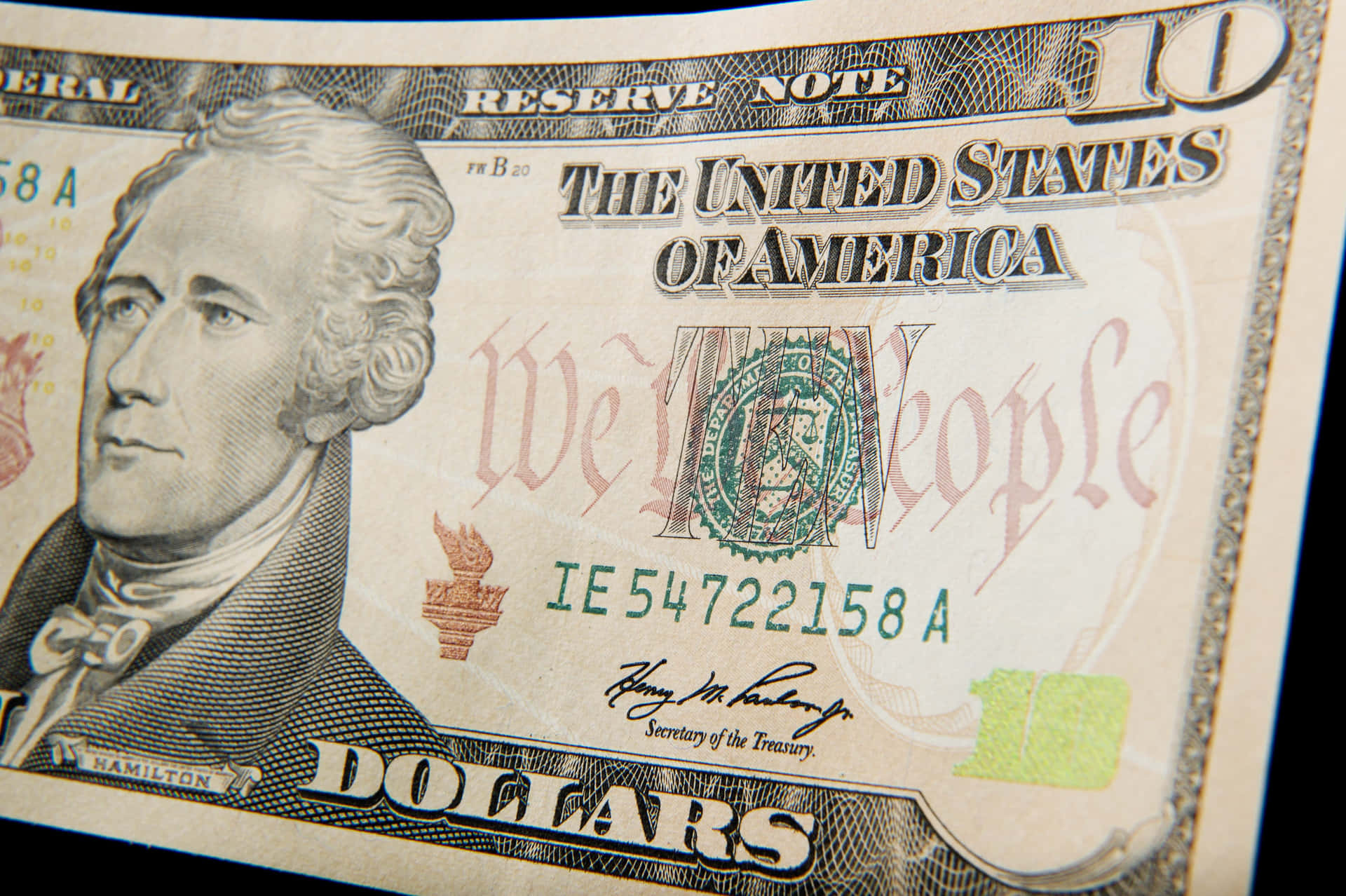 A 10 Dollar Bill