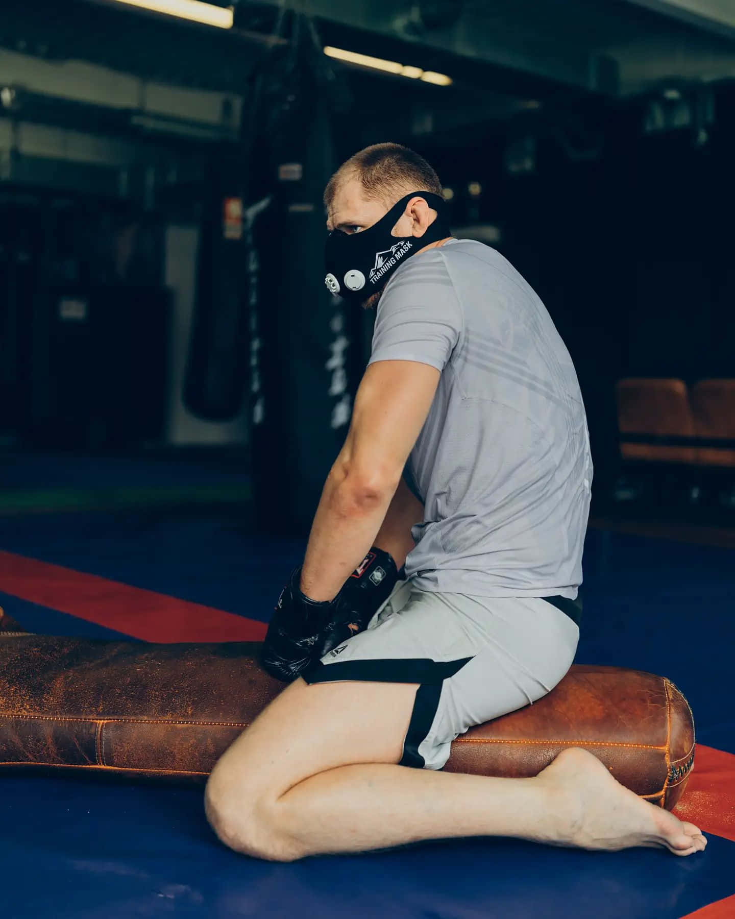 "MMA Fighter Alexander Volkov during pandemic training" Wallpaper