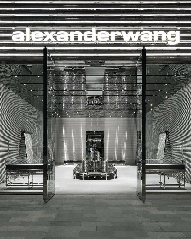 Alexander Wang Sunglasses Slanted Dark Grey and Blue – Watches