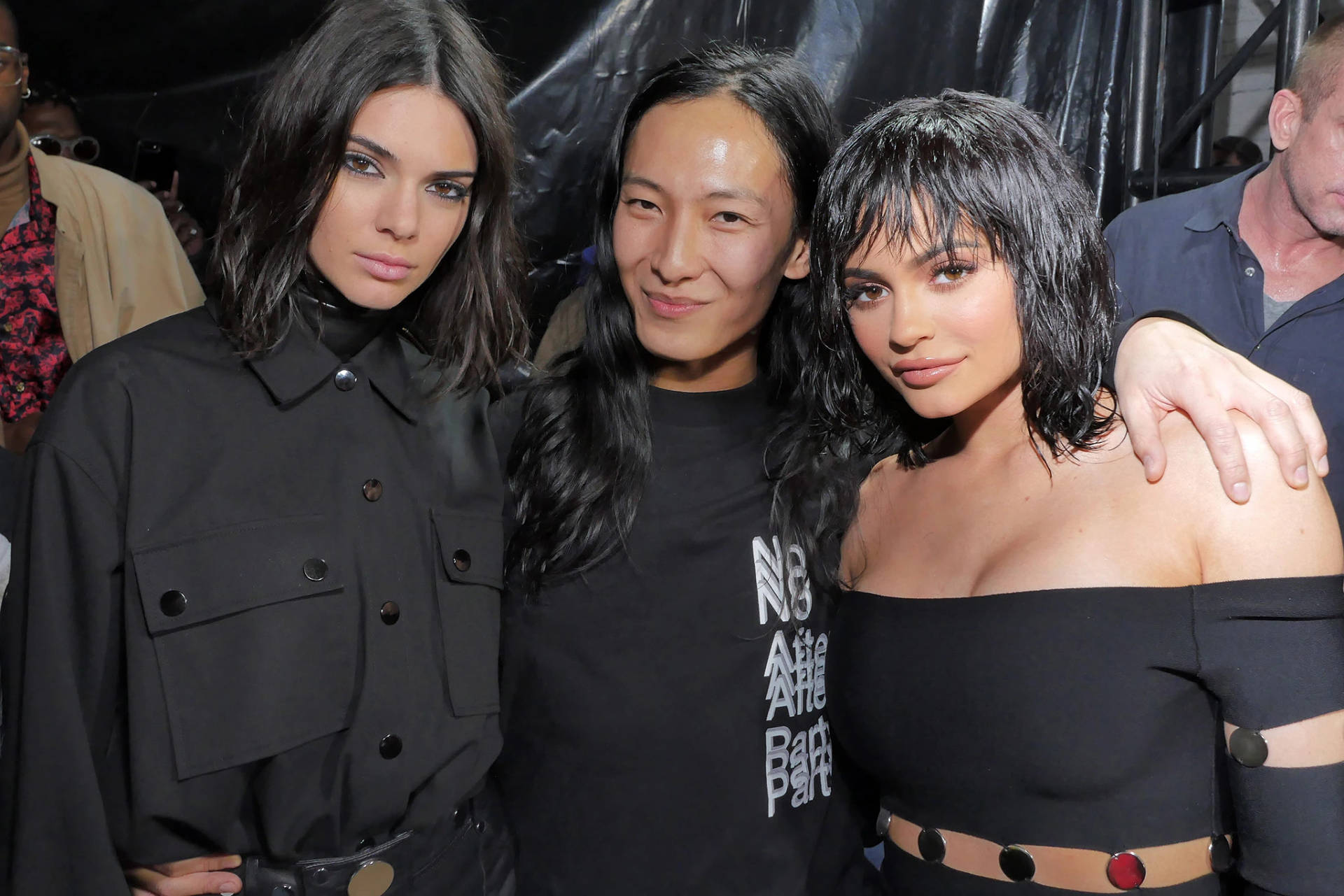 Alexander Wang With Kendal And Kylie Wallpaper