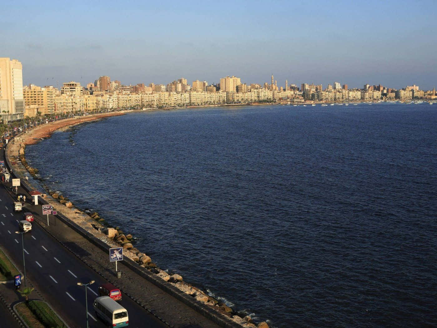 Denfantastiska Hamnstaden Alexandria, Egypten