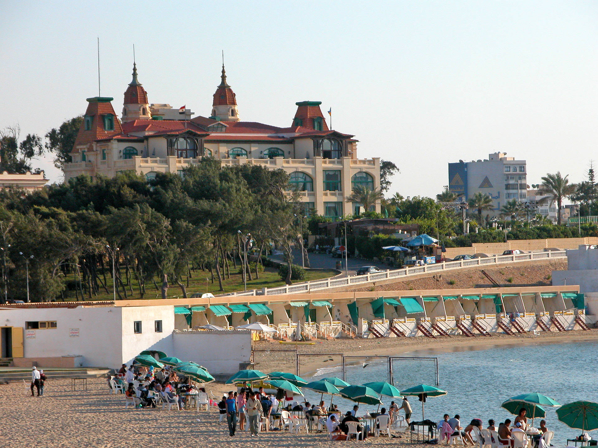 Picturesque View of El Montazah Beach in Alexandria Wallpaper