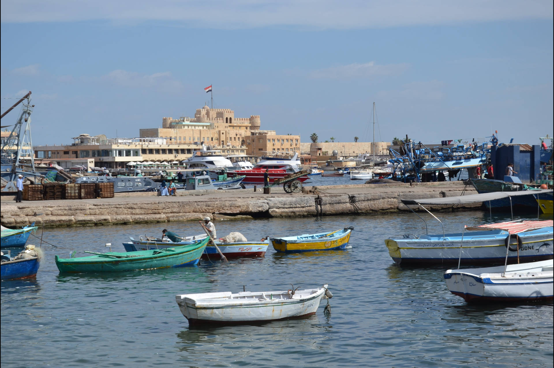 Caption: Majestic Alexandria by the Mediterranean Sea Wallpaper