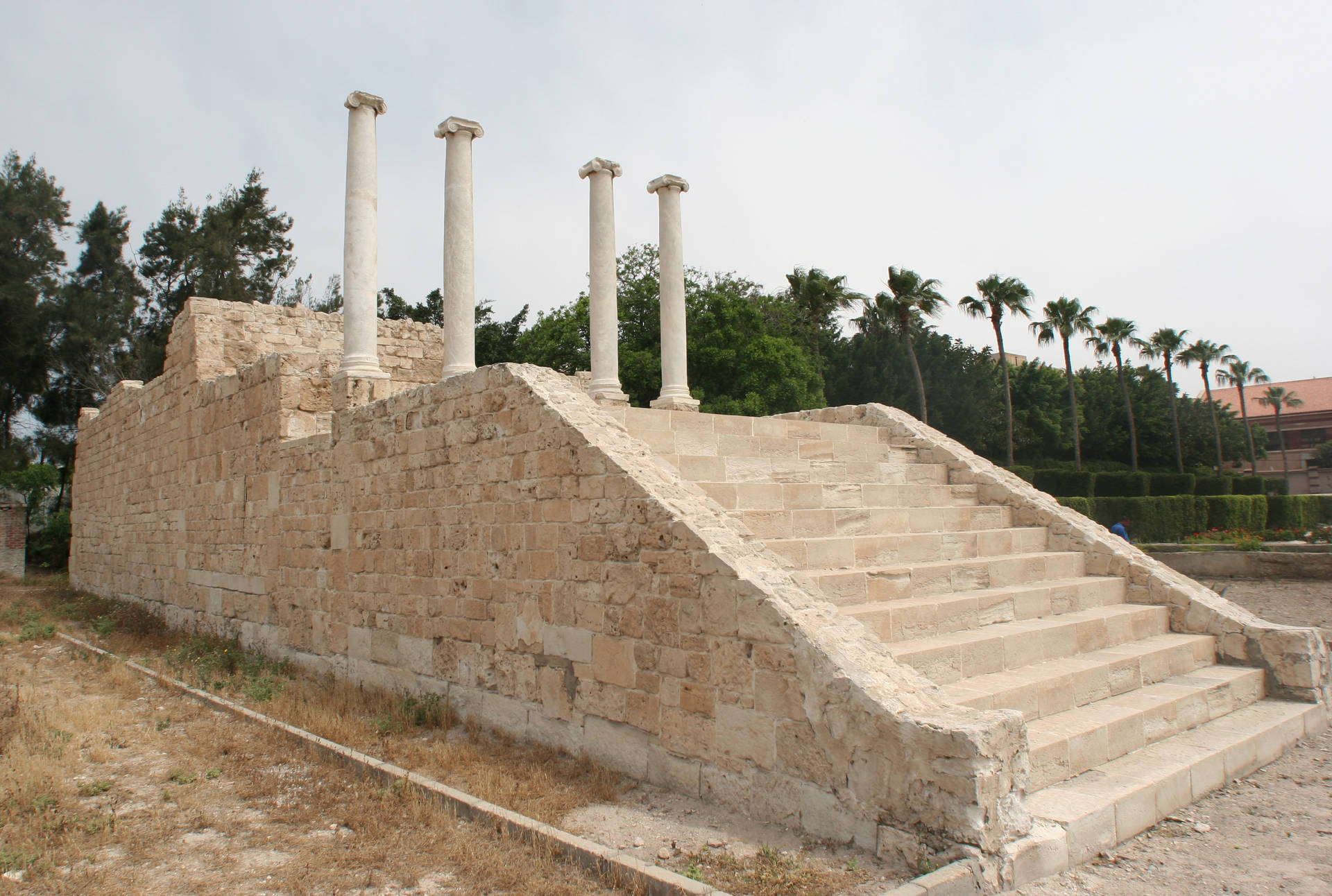 Tempio Di Alessandria Ras Al-soda Sfondo
