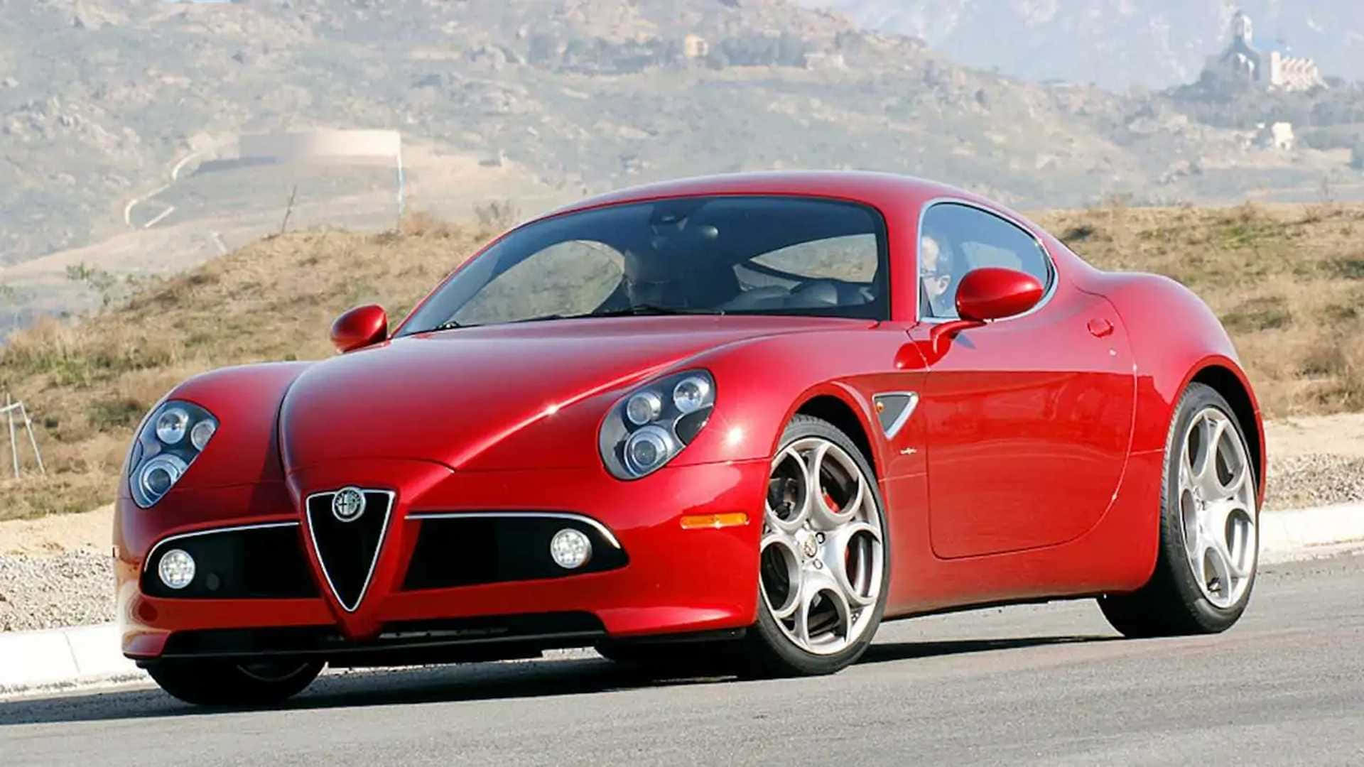 Alfa Romeo 8c Competizione - A Masterpiece of Italian Design and Performance Wallpaper