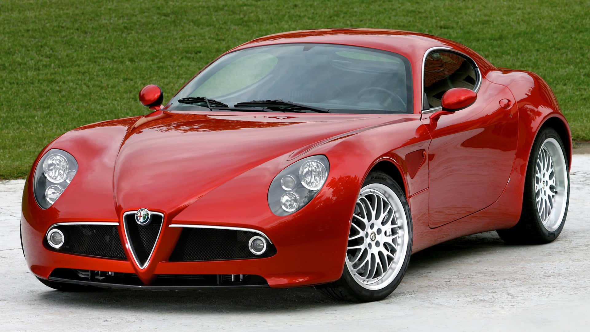 Sleek Alfa Romeo 8C Competizione in High Definition Wallpaper