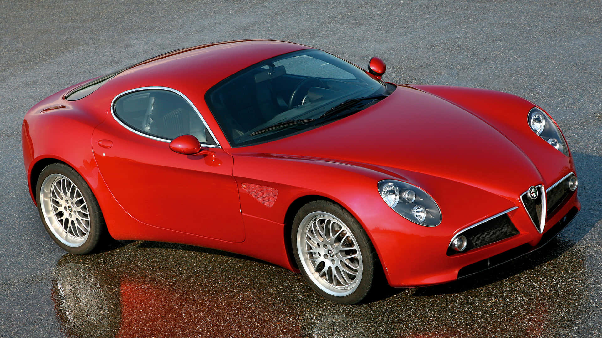 Elegantey Estilizado Alfa Romeo 8c Competizione Fondo de pantalla
