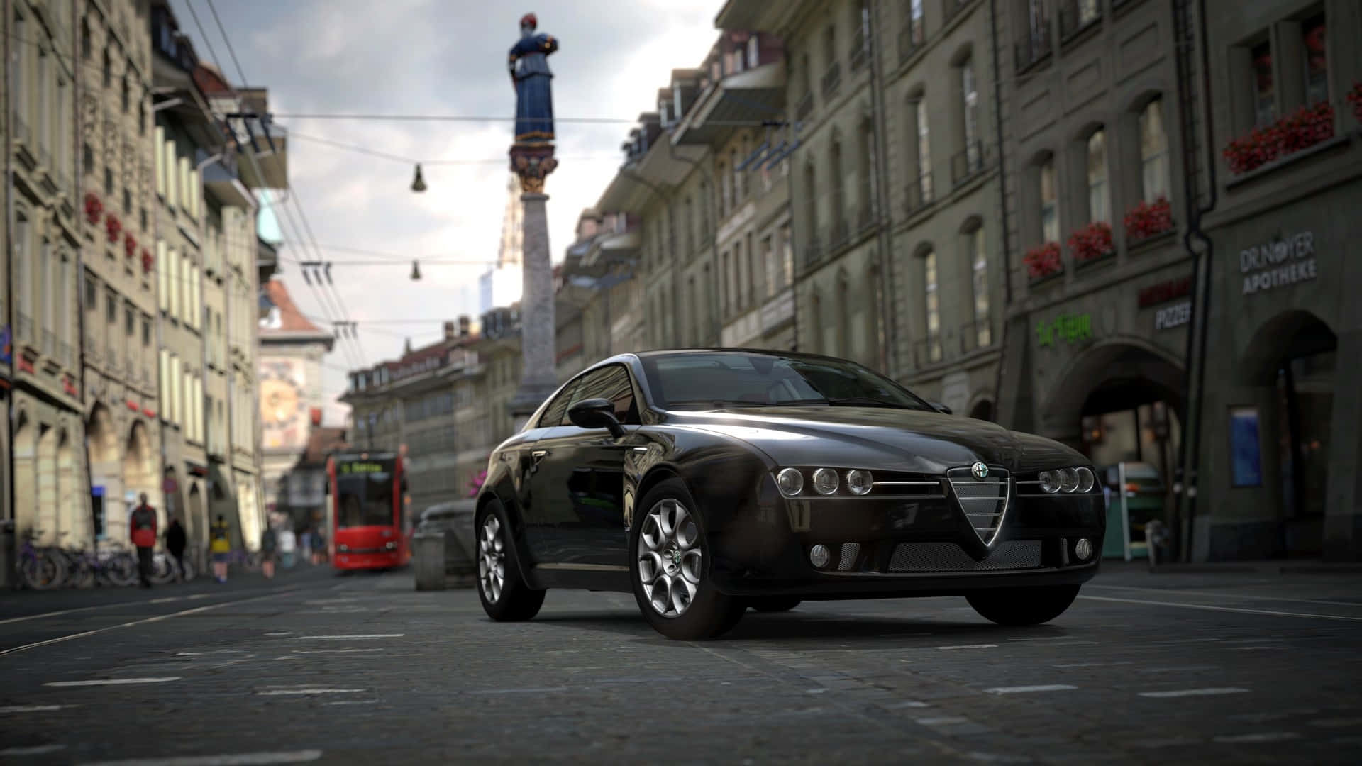Sleek Alfa Romeo Brera in a Stunning Scenery Wallpaper