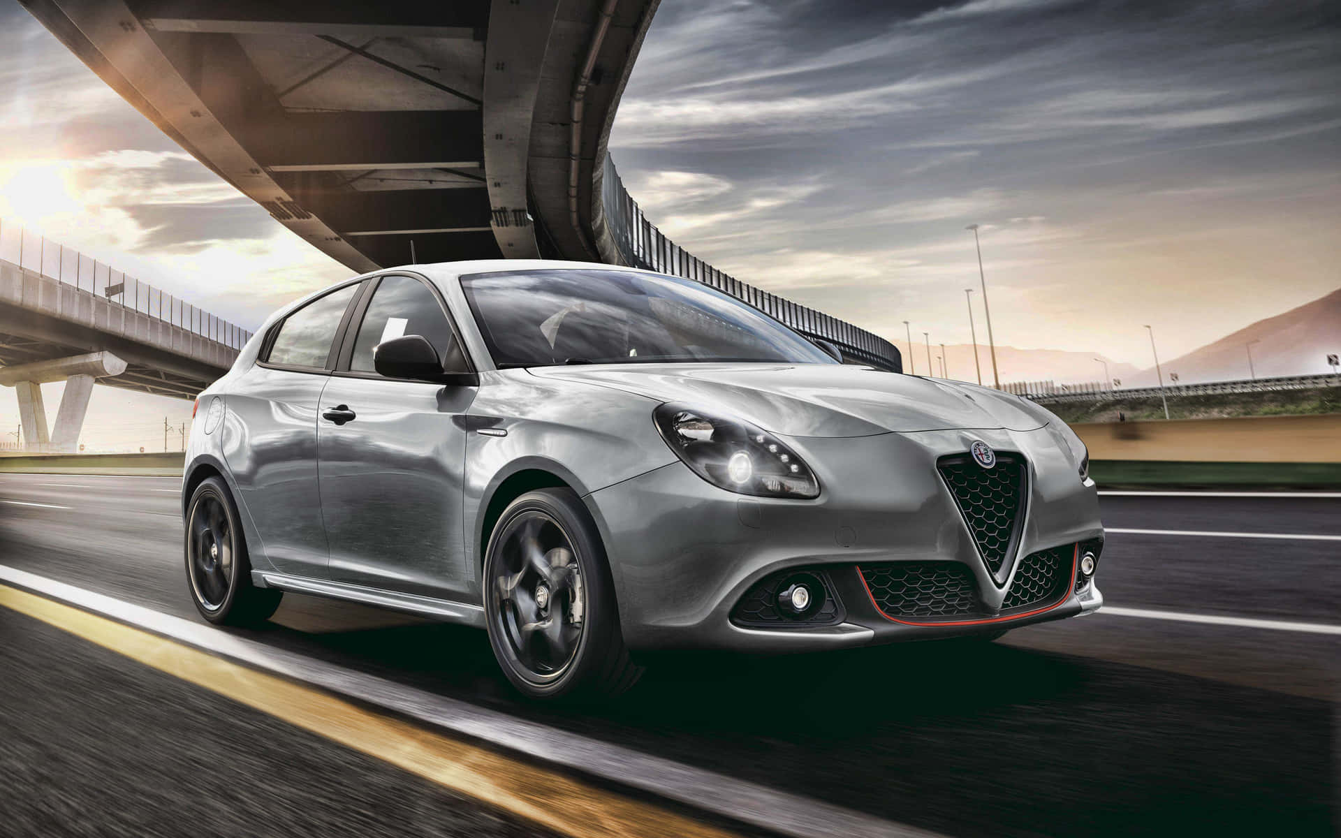Alfa Romeo Giulietta - Elegance&Performance on the Road Wallpaper