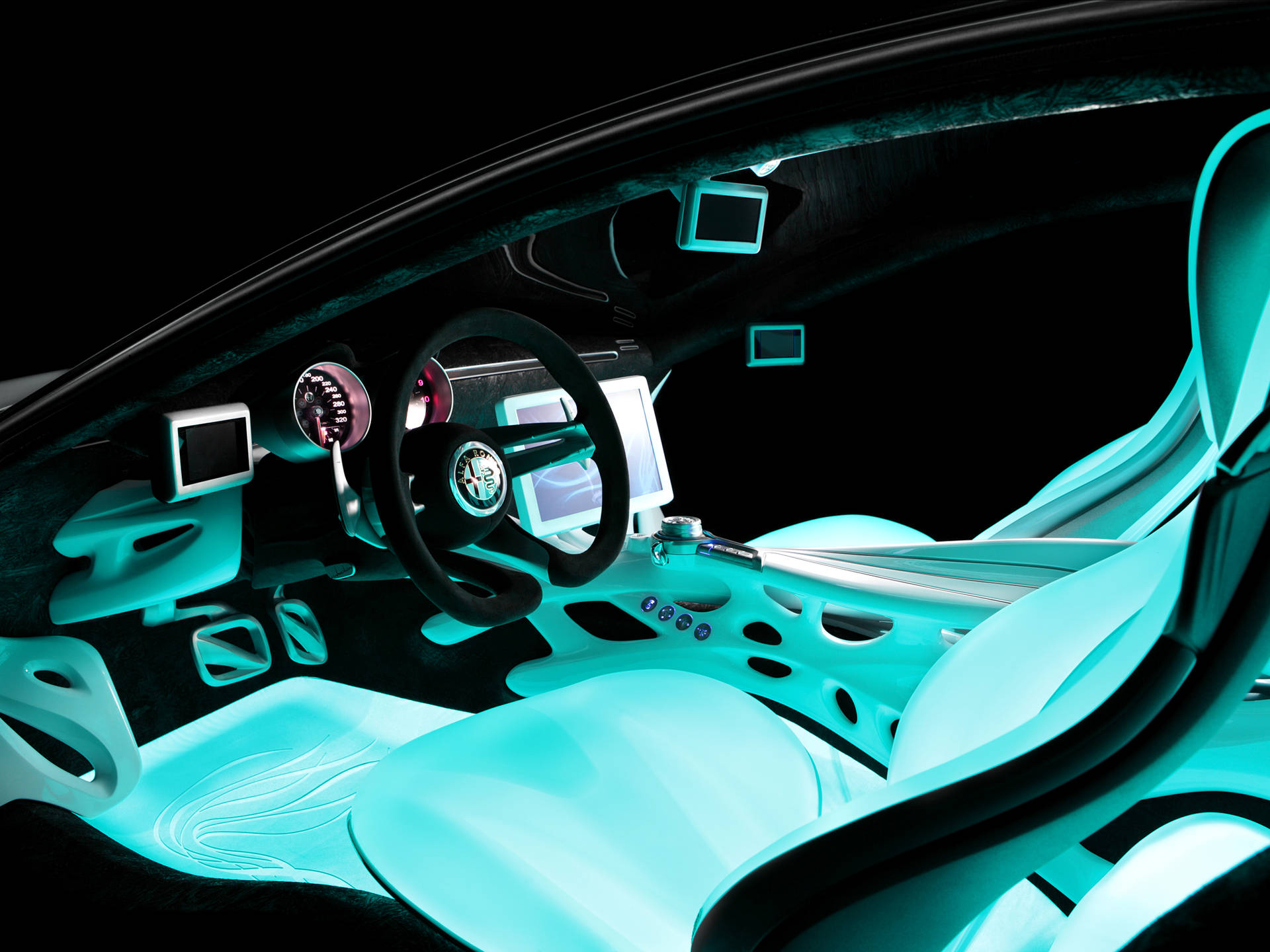 Alfa Romeo Iphone Glowing Interior