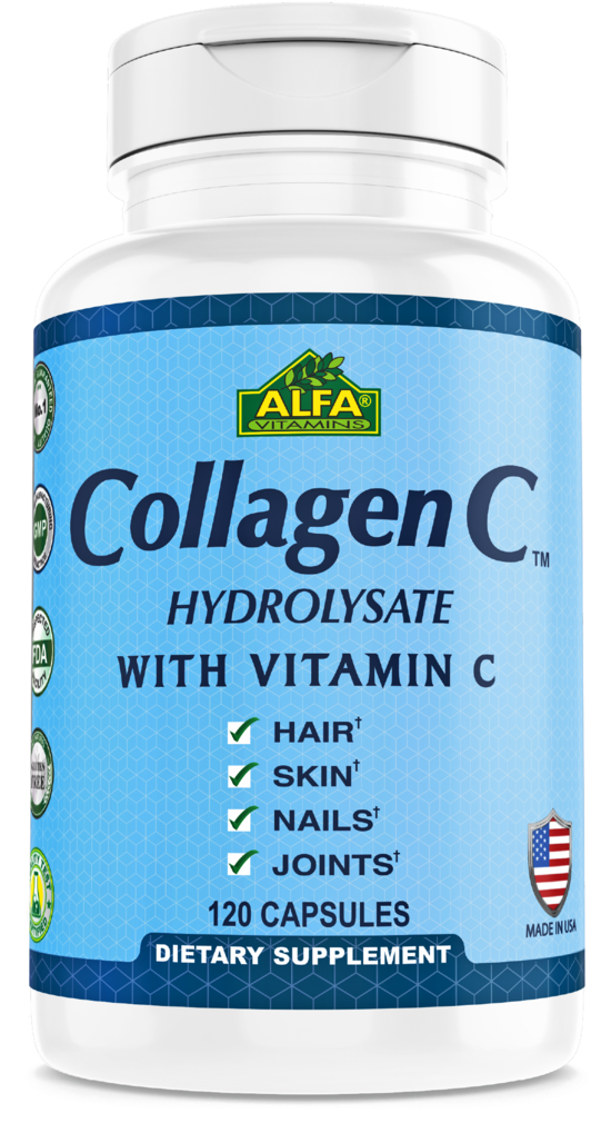 Alfa Vitamins Collagen C Supplement Bottle PNG