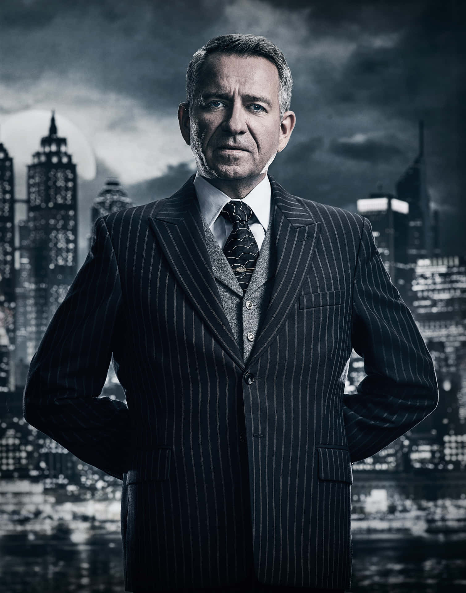 Caption: Trustworthy and Wise - Alfred Pennyworth Wallpaper