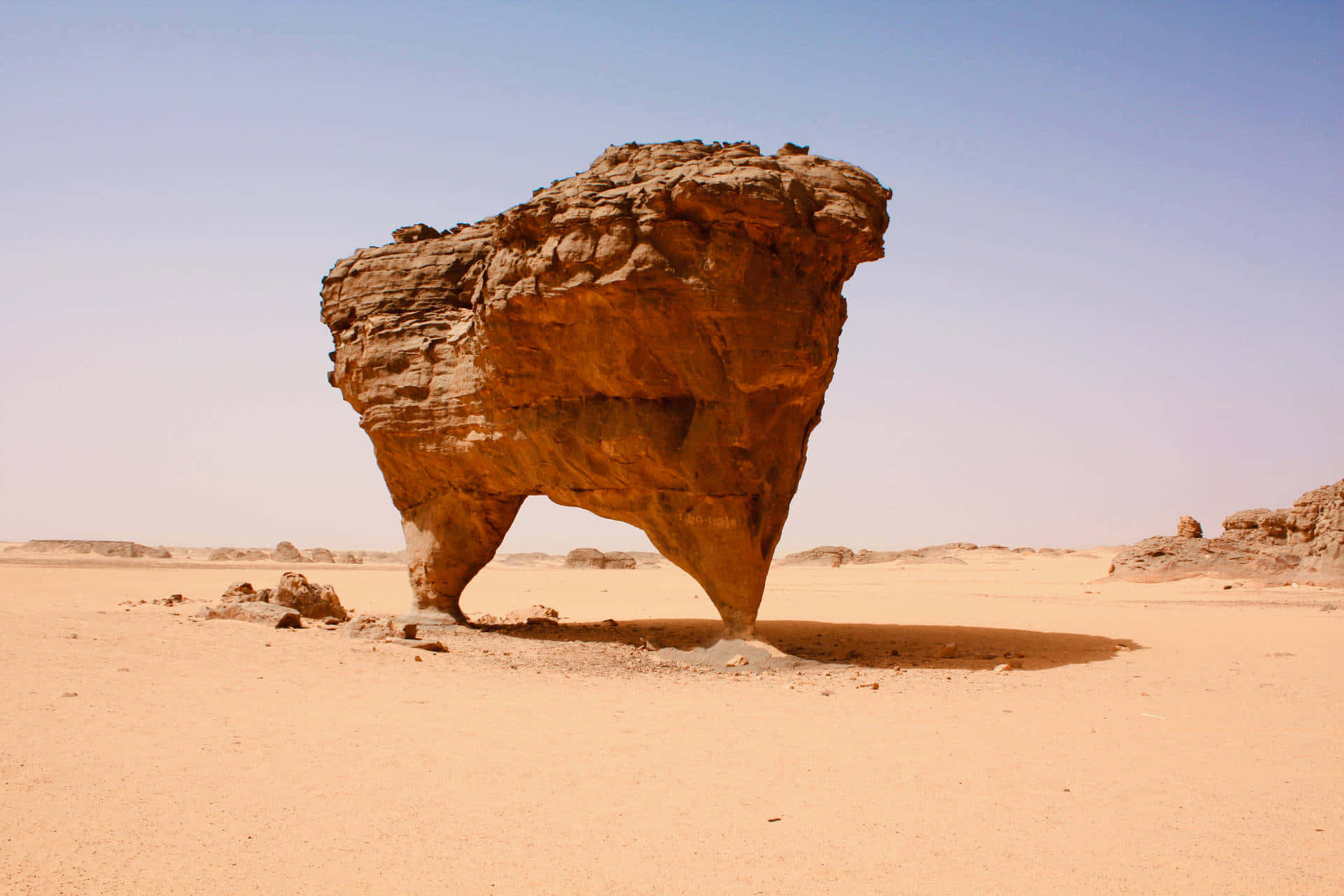 A Rock Formation In The Desert