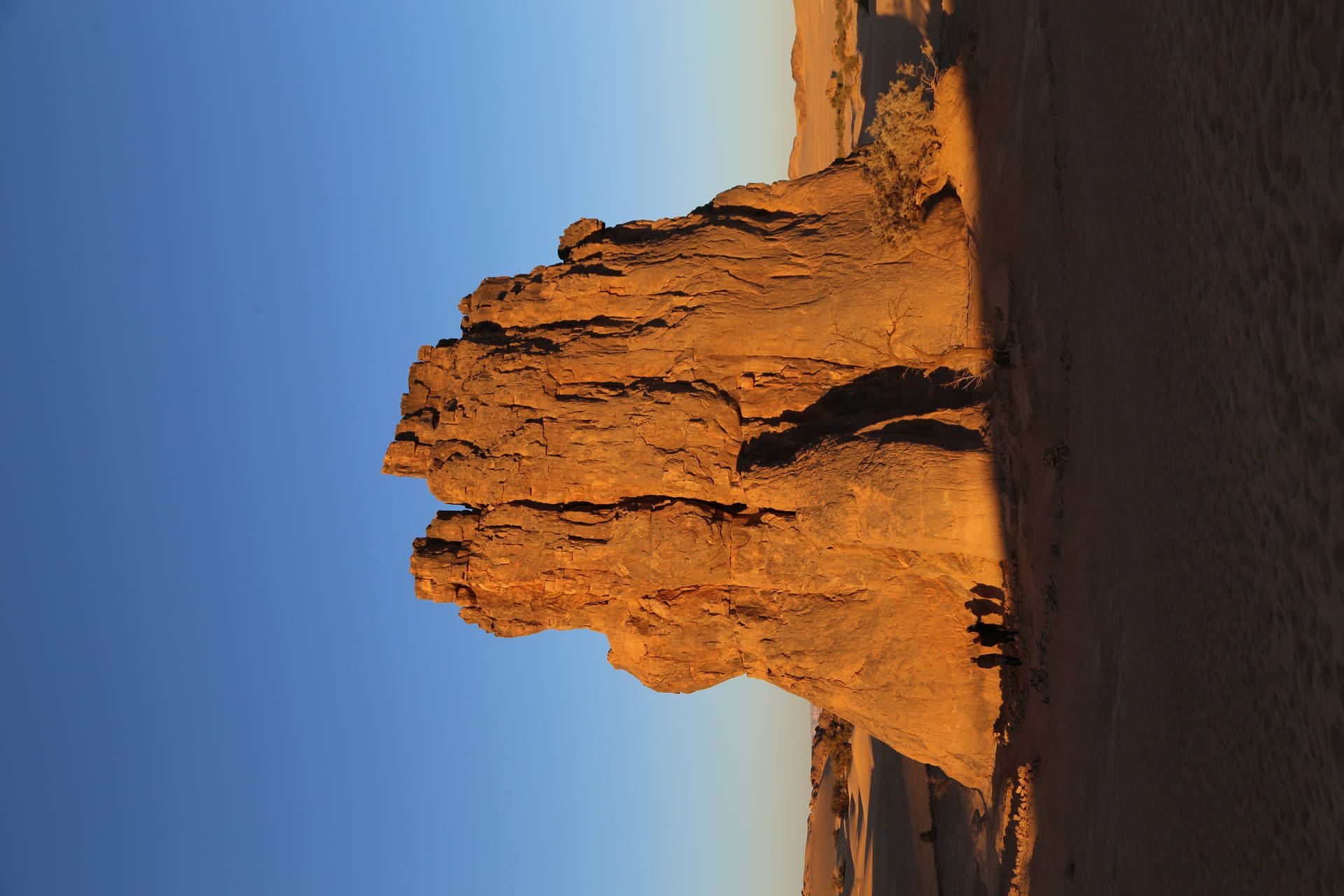 Algeria Desert Brown Rock Formation Background