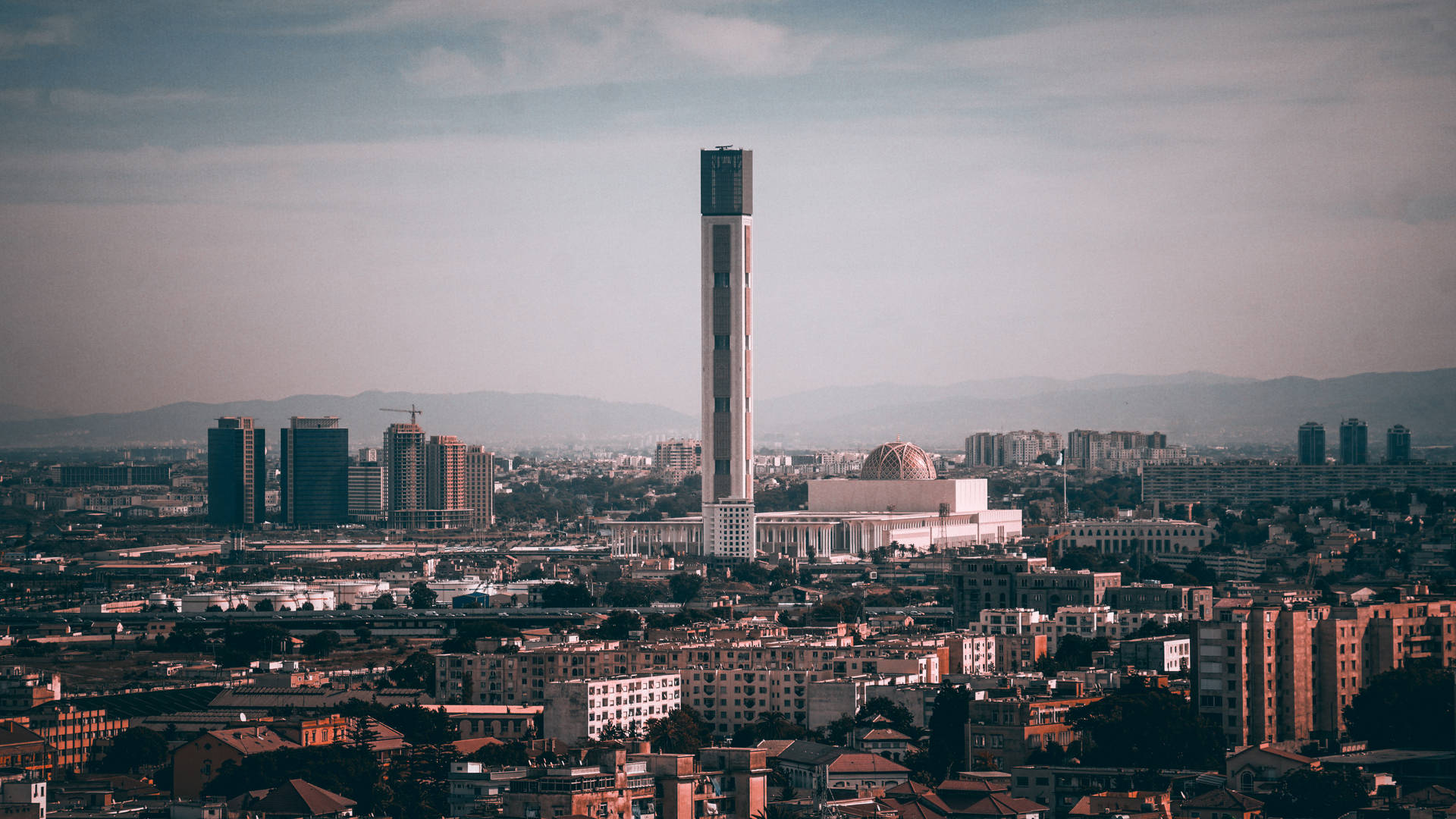 Algeria High Rise City Building Background