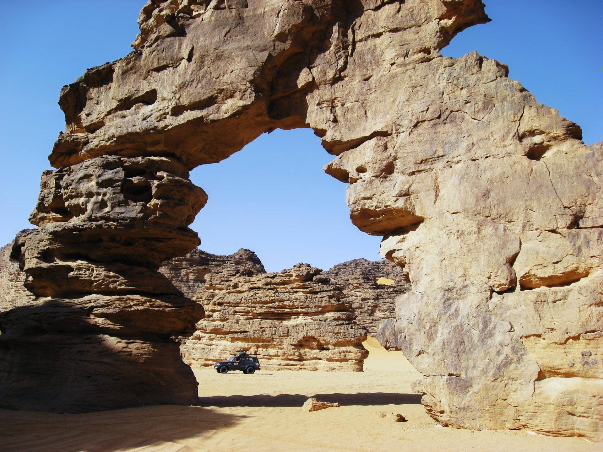 Algeria Tassili N'ajjer Rock Formation Background
