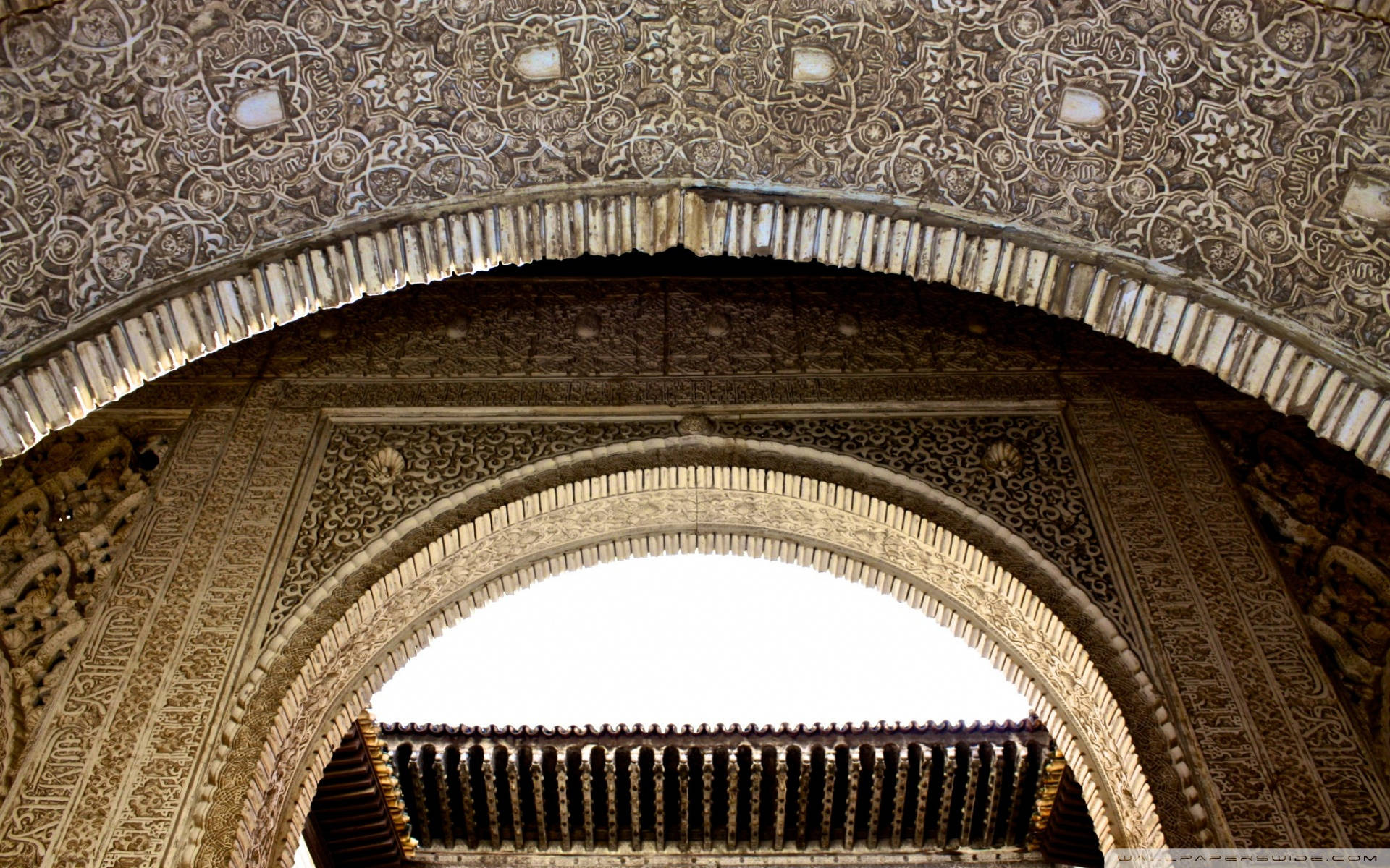 Alhambra Arch Islamic Themes Wallpaper