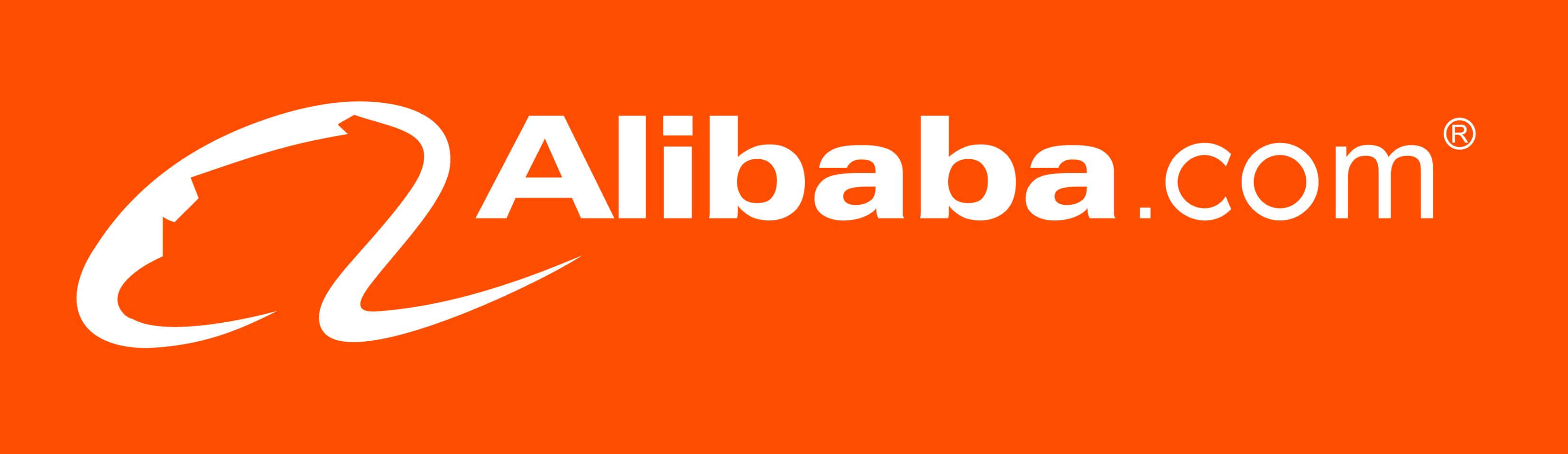 Logotipode Alibaba Com Sobre Un Fondo Naranja