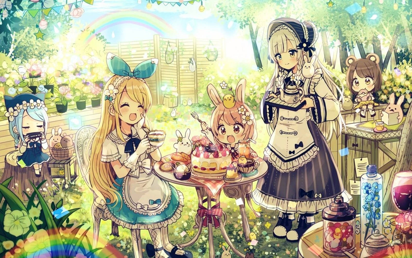 Alice In Wonderland Anime Thanksgiving Pfp Fanart Background