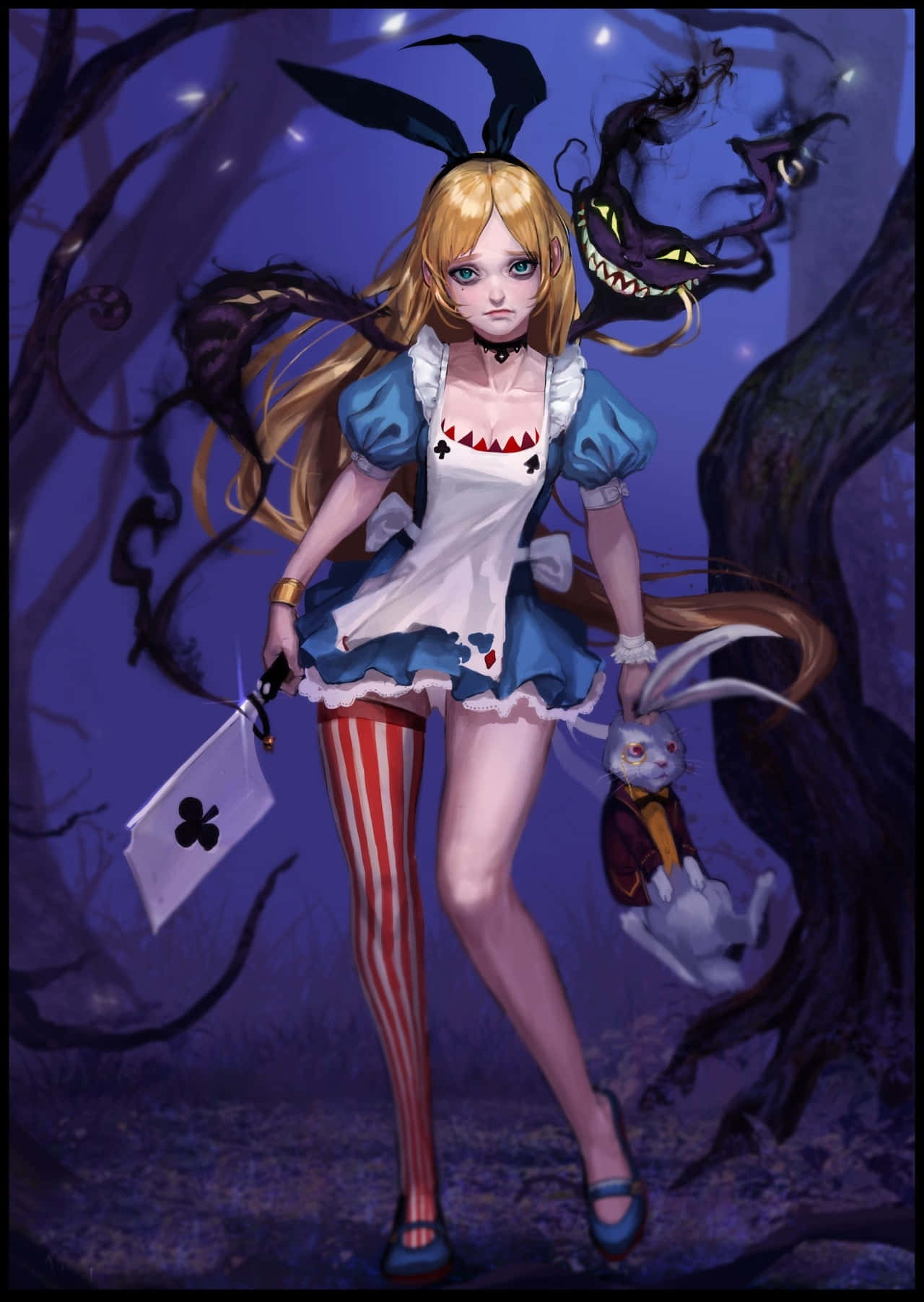 Alice in Wonderland Falling Into a Magical World