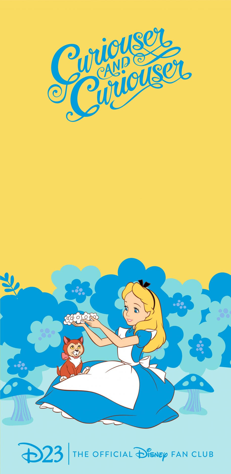 Unlock the Magic of Alice in Wonderland with this Custom Phone Wallpaper