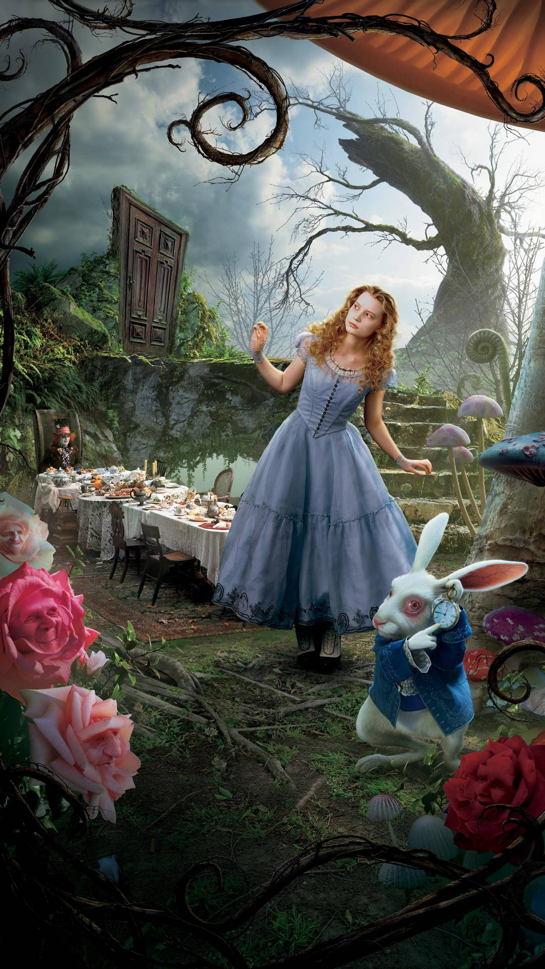 Adventures Found With Alice In Wonderland Phone Wallpaper