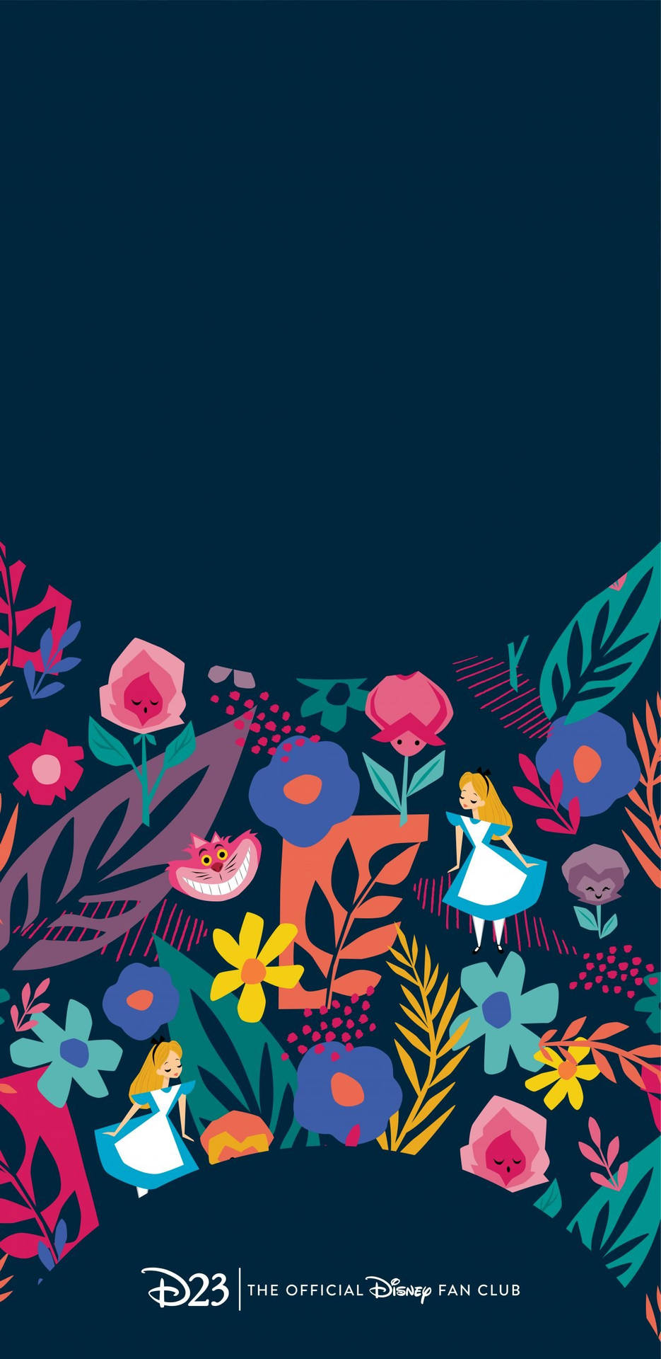 Enjoy a whimsical take on communication with Alice In Wonderland Phone Wallpaper
