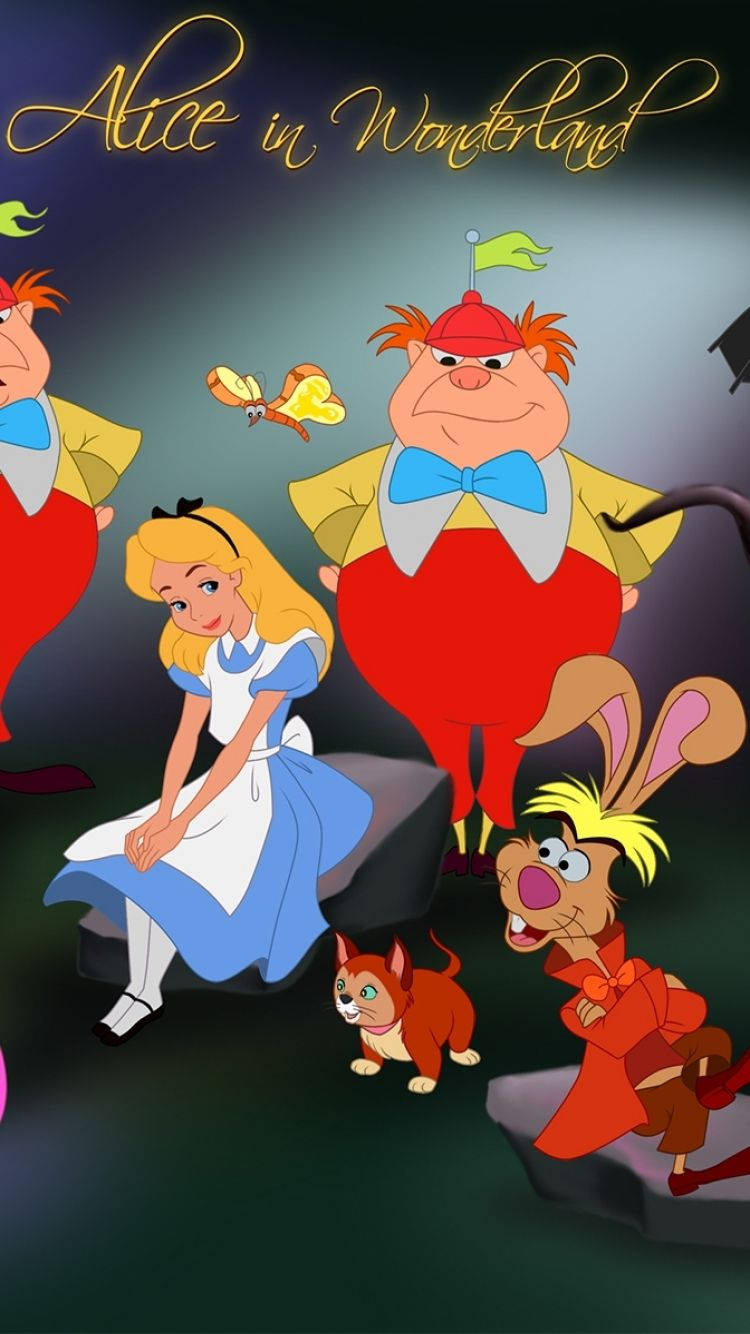 Carry Alice In Wonderland everywhere with this amazing phone Wallpaper