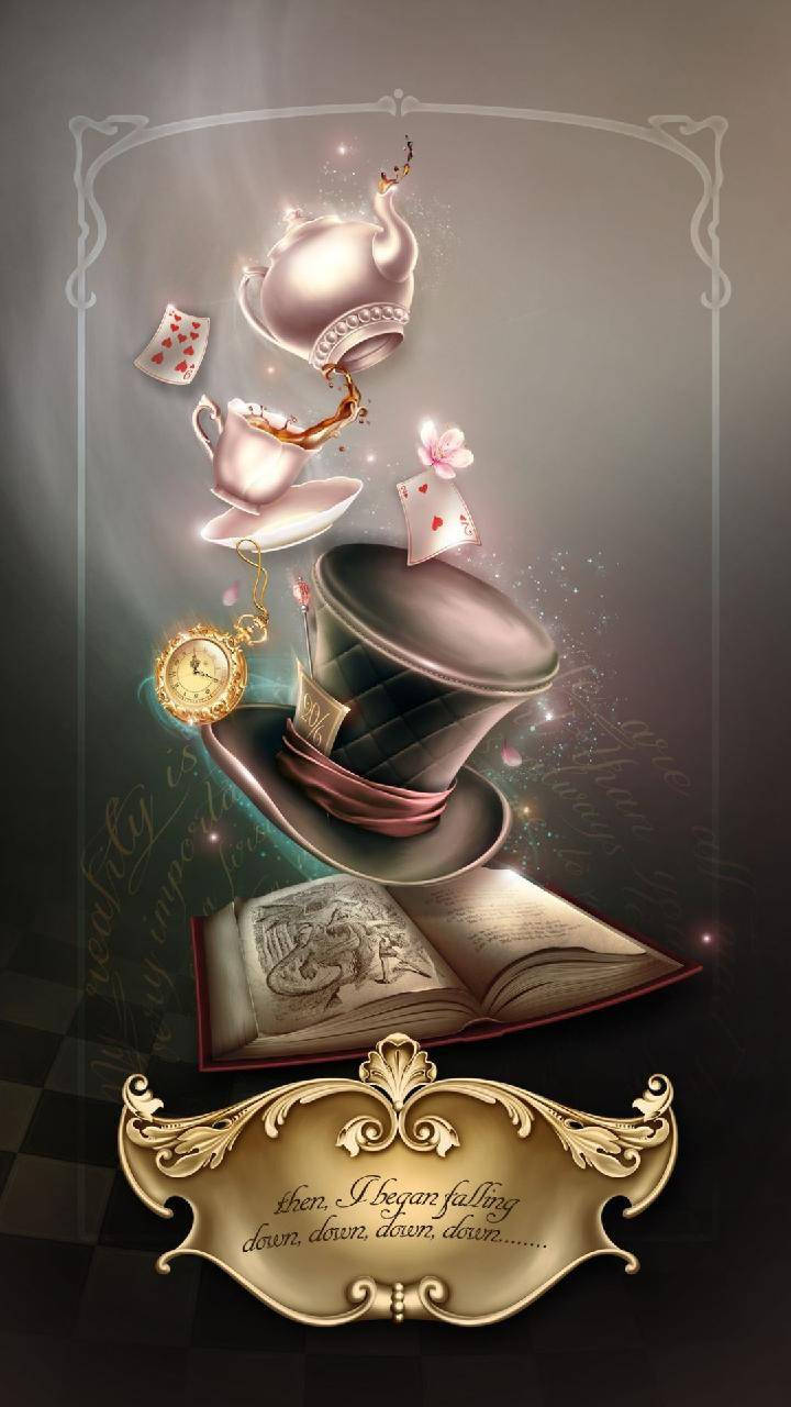 "The perfect way to take a trip down the rabbit hole with Alice in Wonderland." Wallpaper