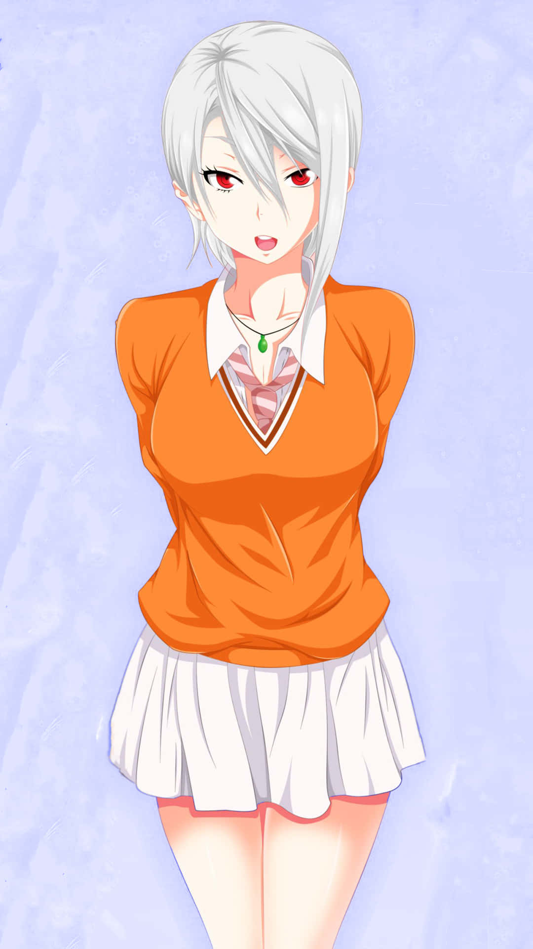 Personnage Anime D'alice Nakiri En Haut Orange Fond d'écran