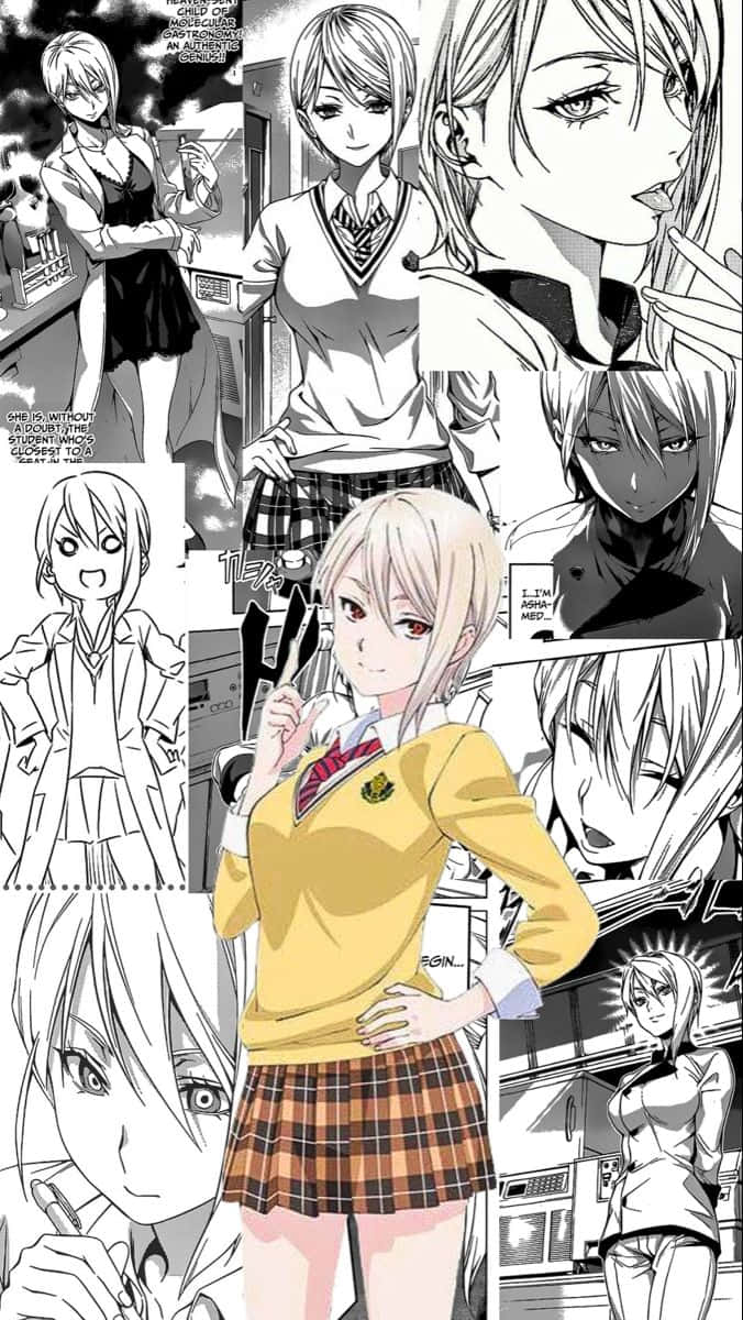 Alice Nakiri Manga Collage Achtergrond